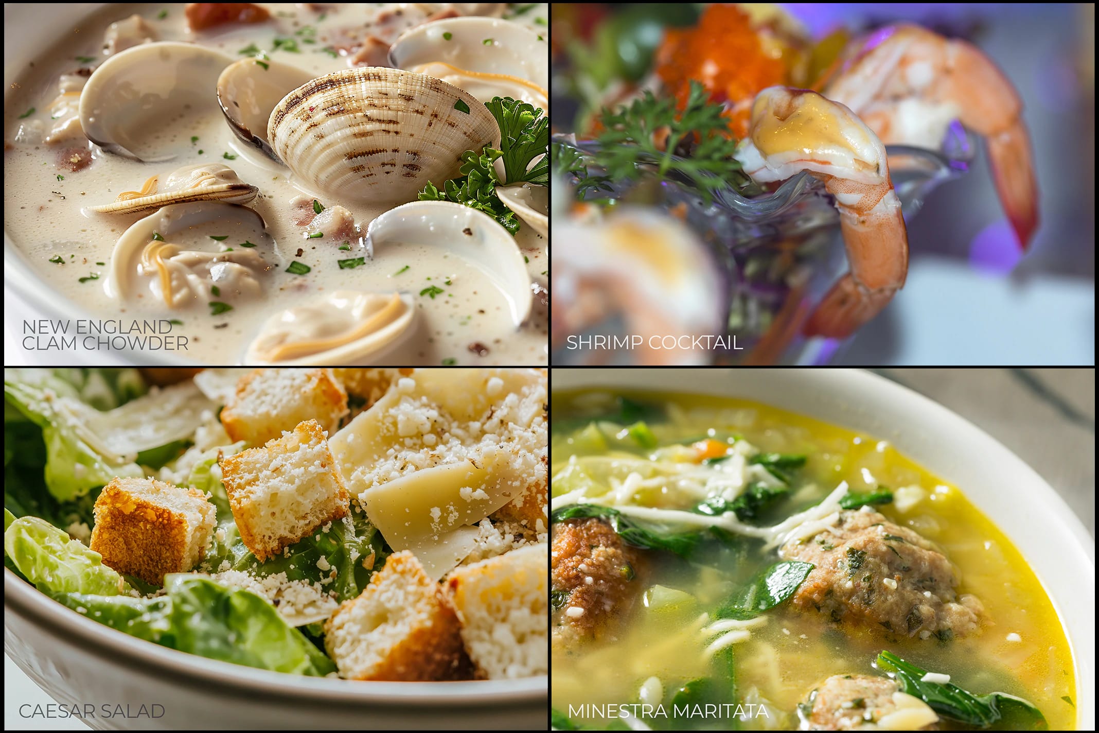 Appetizers menu